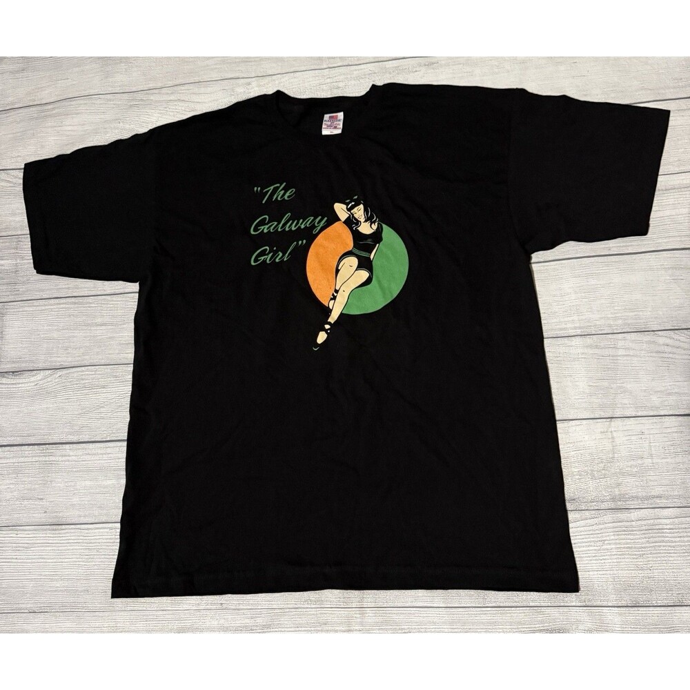 Steve Earle & The Dukes The Galway Girl Graphic T Shirt Black Size XL Bayside